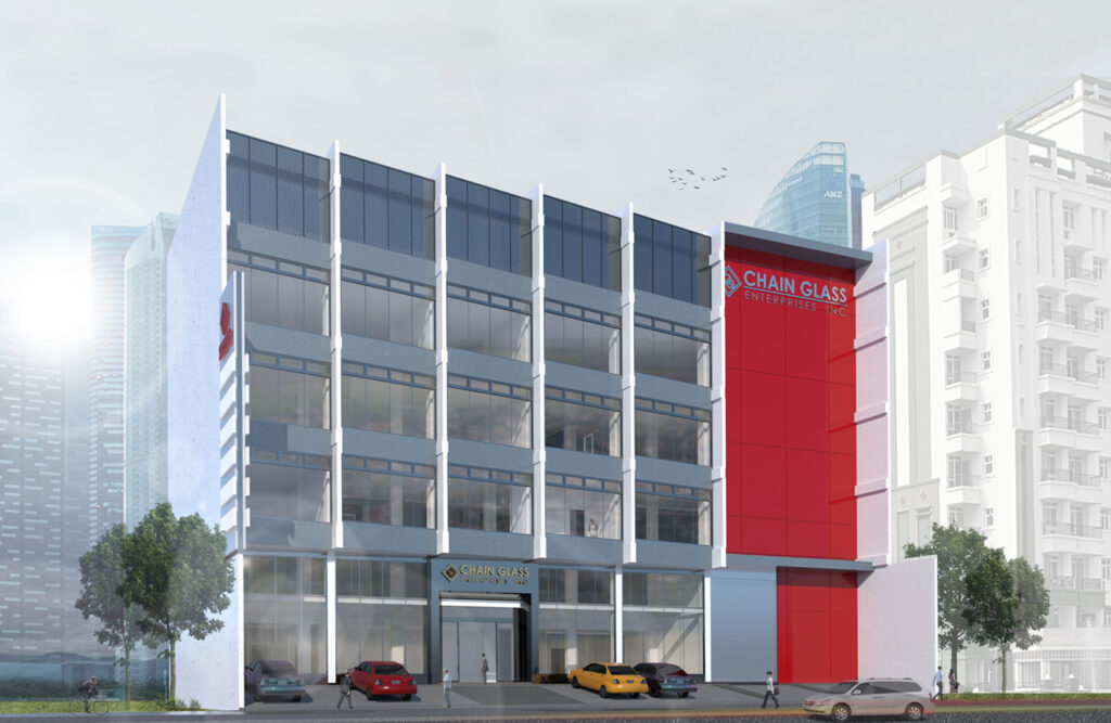 Chain Glass Enterprises Office Building completed construction project