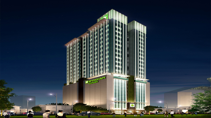 Wyndham Garden Hotel construction project